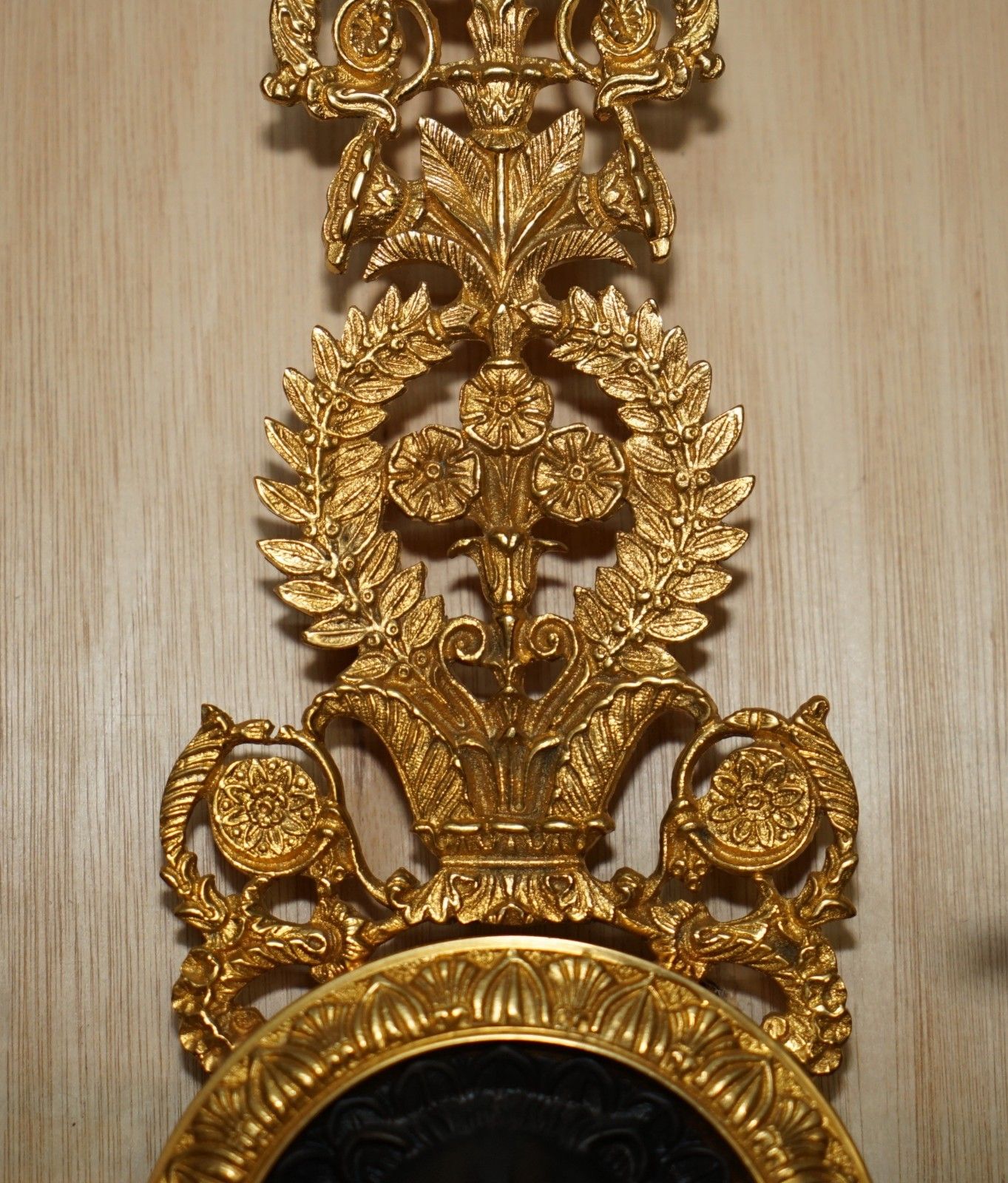 Pair Of Rrp £4,495 L'originale Italy 24ct Gold Plated Four Candle Bronze Sconces photo vinterior