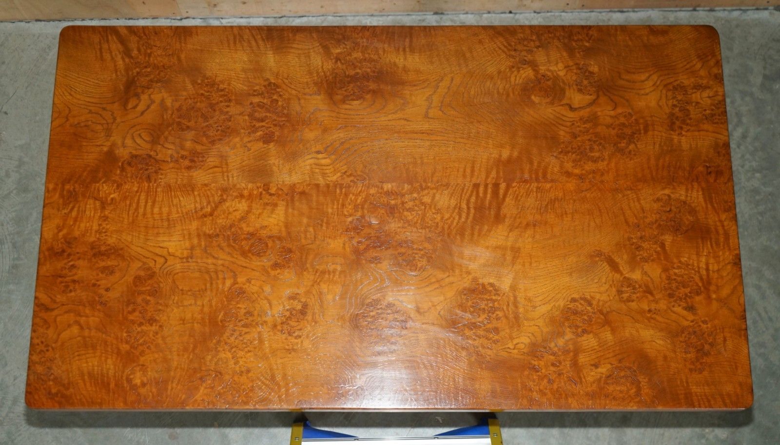 Super Rare Circa 1960's Robert Mouseman Thompson Burr & Burl Oak Dining Table photo buy