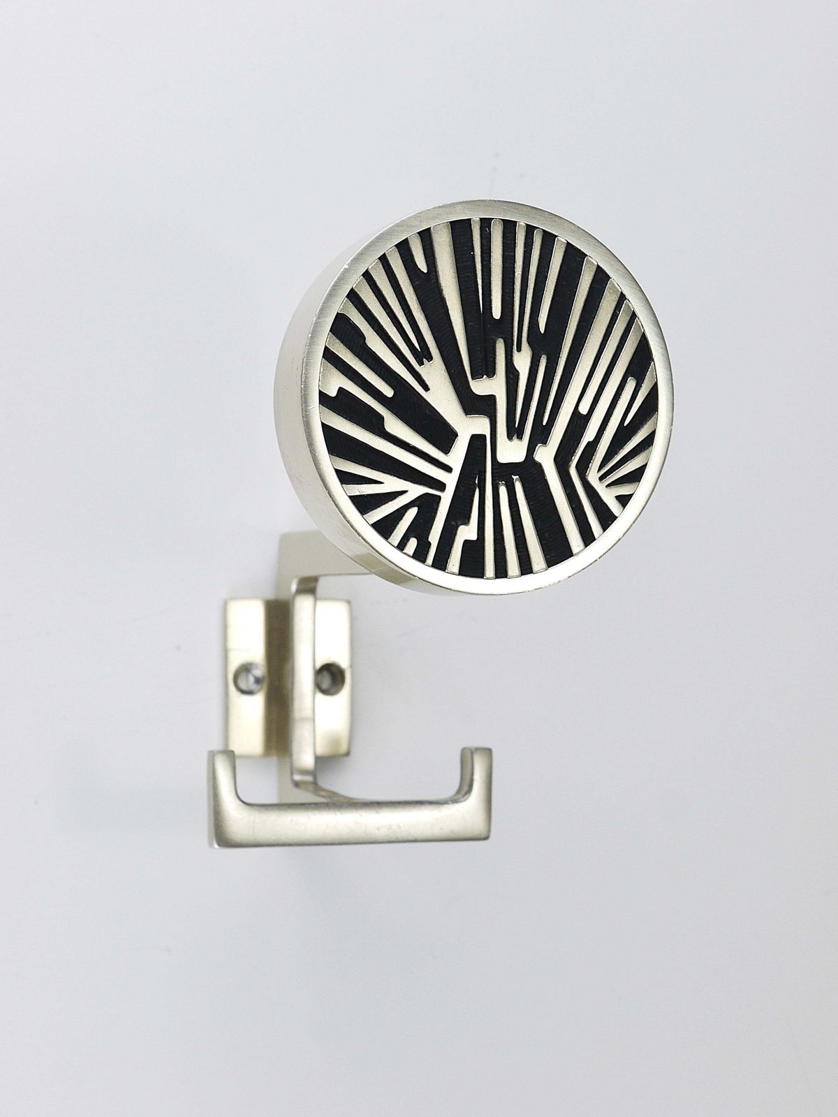 Set Of 4 Op Art Wall Coat Hooks, Mid Century Modern, Austria, 1960s photo for sale