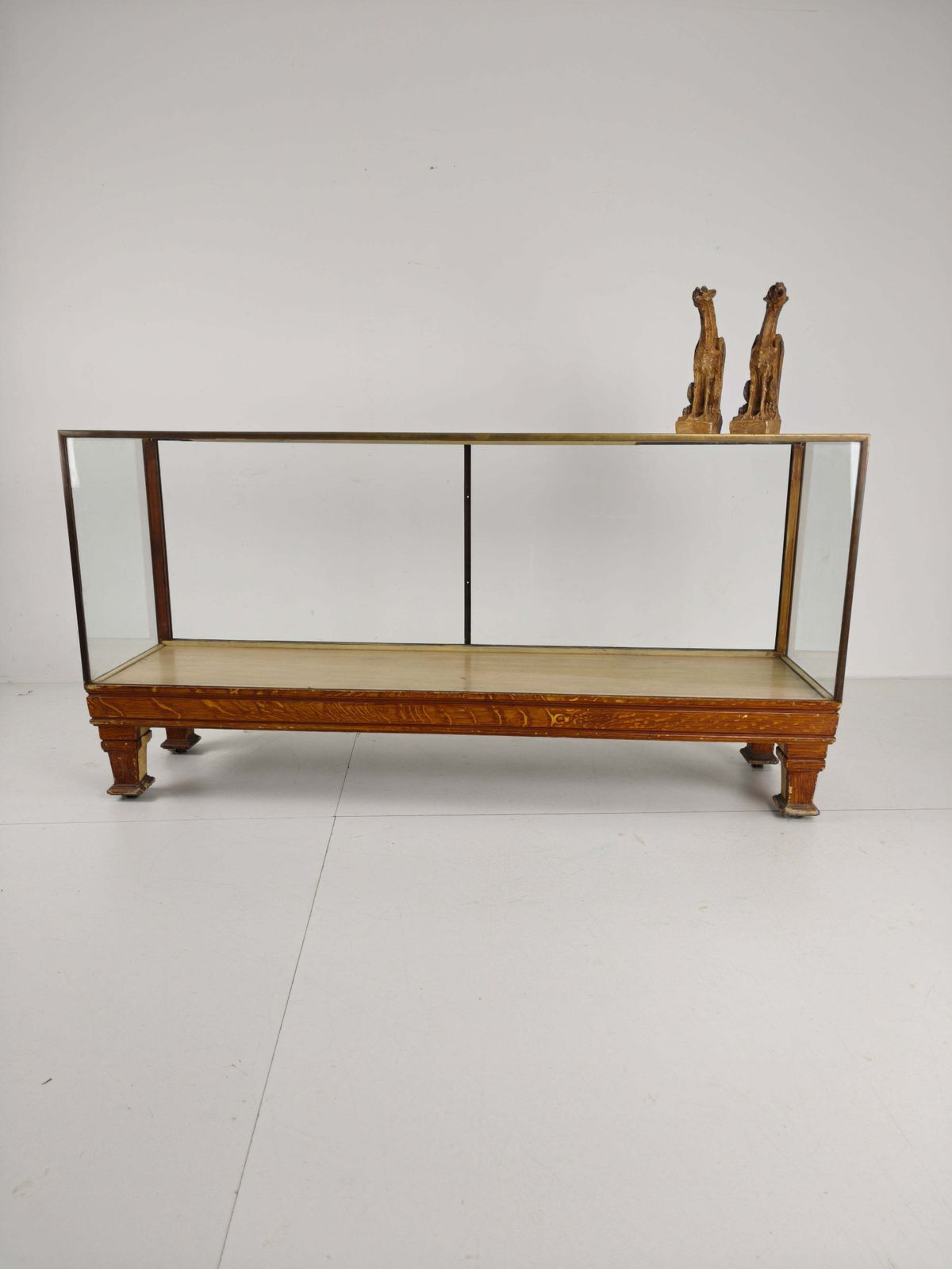 Antique English Brass Store Counter – Slim Model With Yard Measurements photo for sale