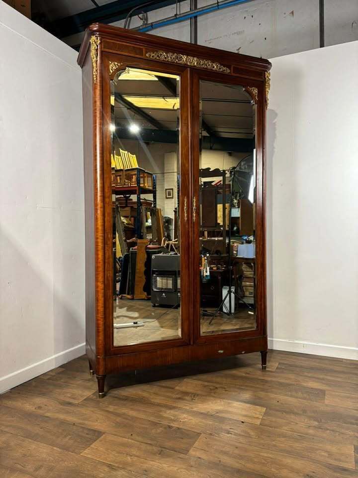 Antique French Louis XV Style Mirrored Armoire photo 1699.0