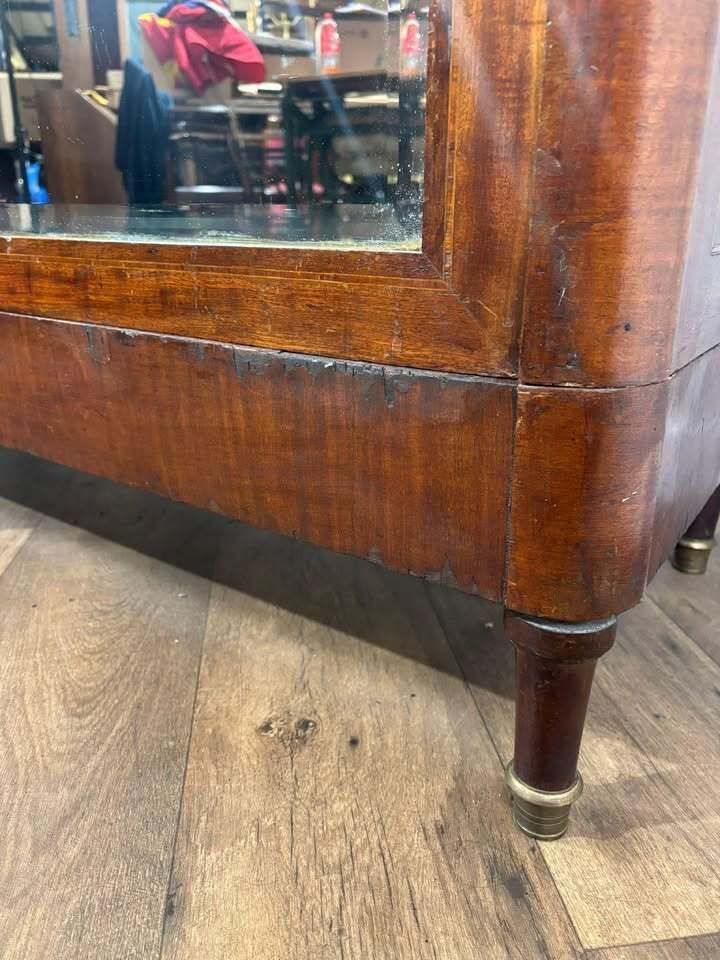 photo vinterior Antique French Louis XV Style Mirrored Armoire