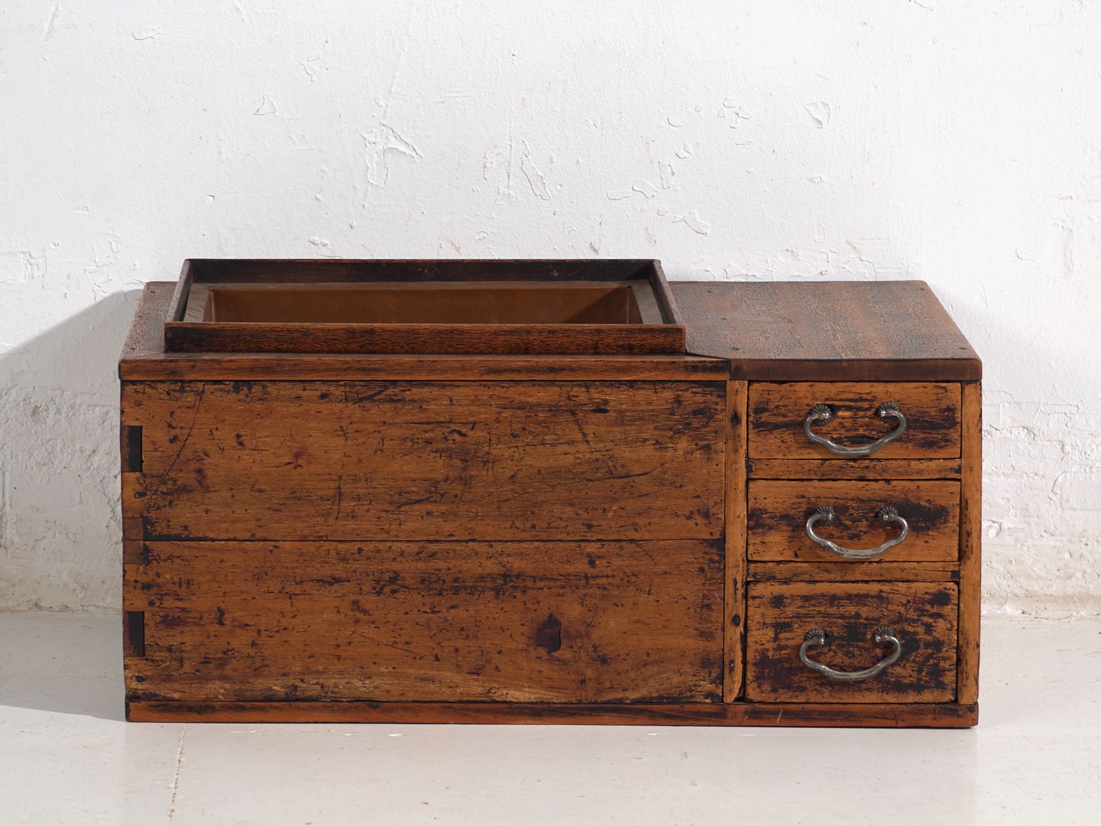 Antique Japanese Paulownia Hibachi – Meiji / Showa Period (C.1890 1945) #93 photo buy