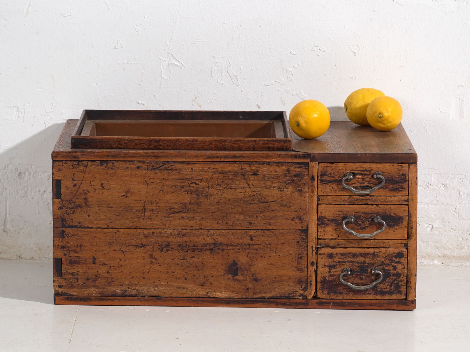 photo furniture Antique Japanese Paulownia Hibachi – Meiji / Showa Period (C.1890 1945) #93