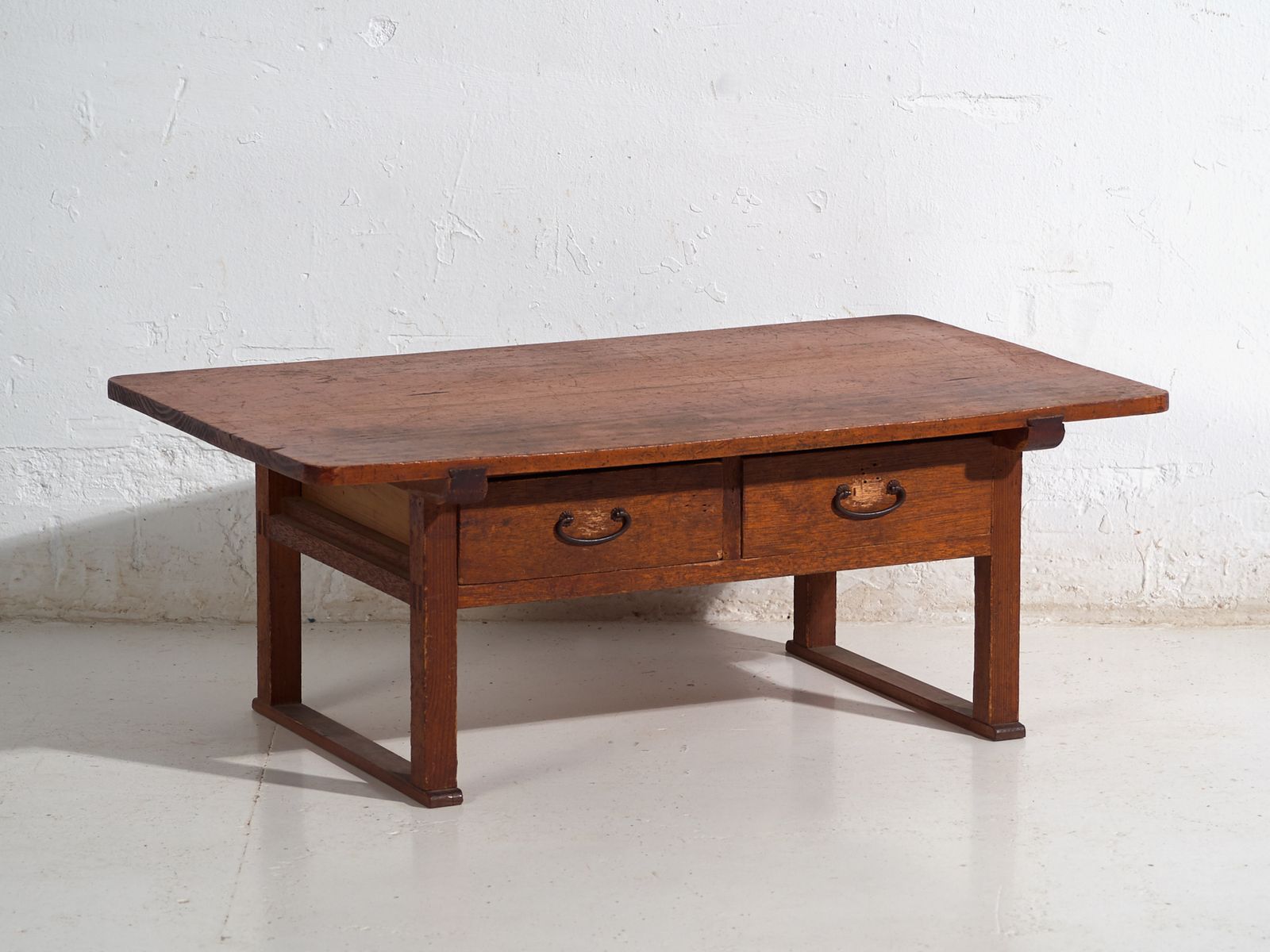 Furniture Antique Japanese Low Table With Drawers – Showa Period (C.1926 1970) #65 photo