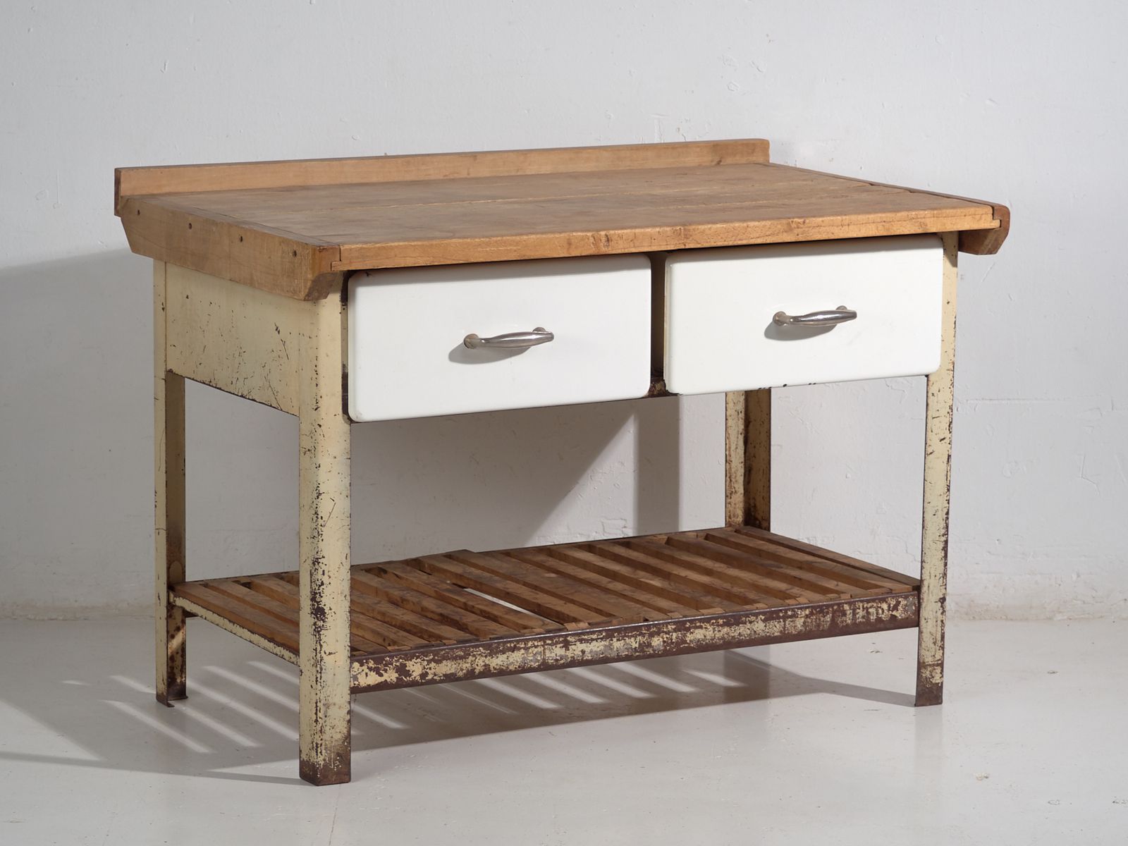 987.0 Japanese Industrial Work Table – Showa Period (C.1950–1979) photo