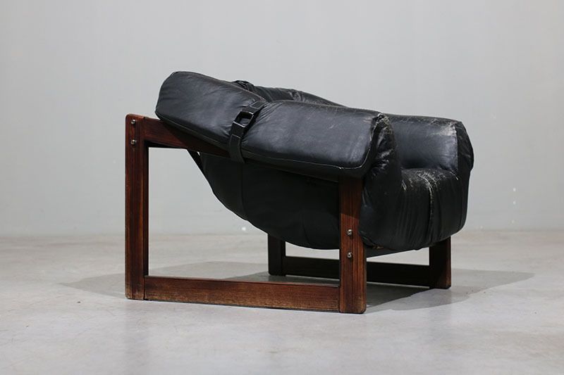 Pair Of Percival Lafer Armchairs In Leather. photo buy