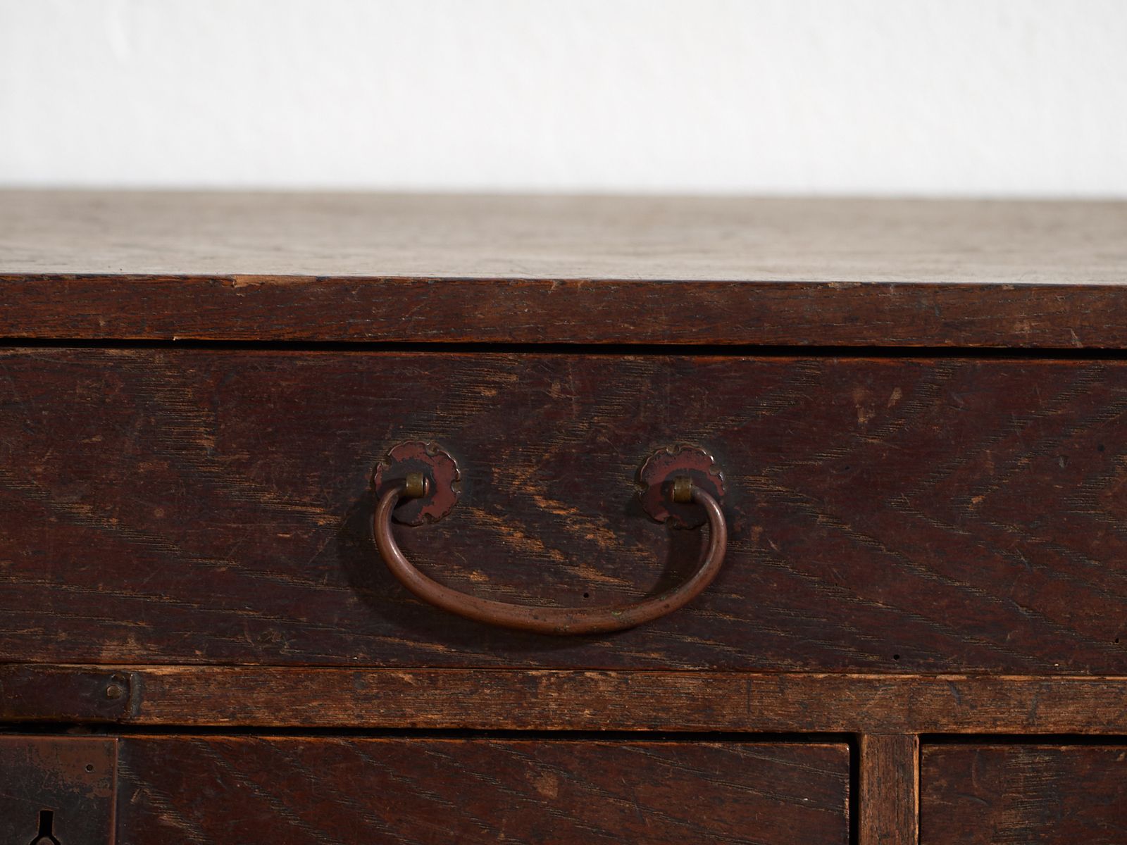 Antique Japanese Desk Chest With Three Drawers – Meiji / Taishō Period (C.1890 1926) photo vintage