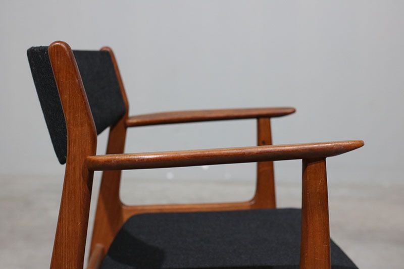 Pair Of Henning Kjaernulf Armchairs In Teak. photo Furniture