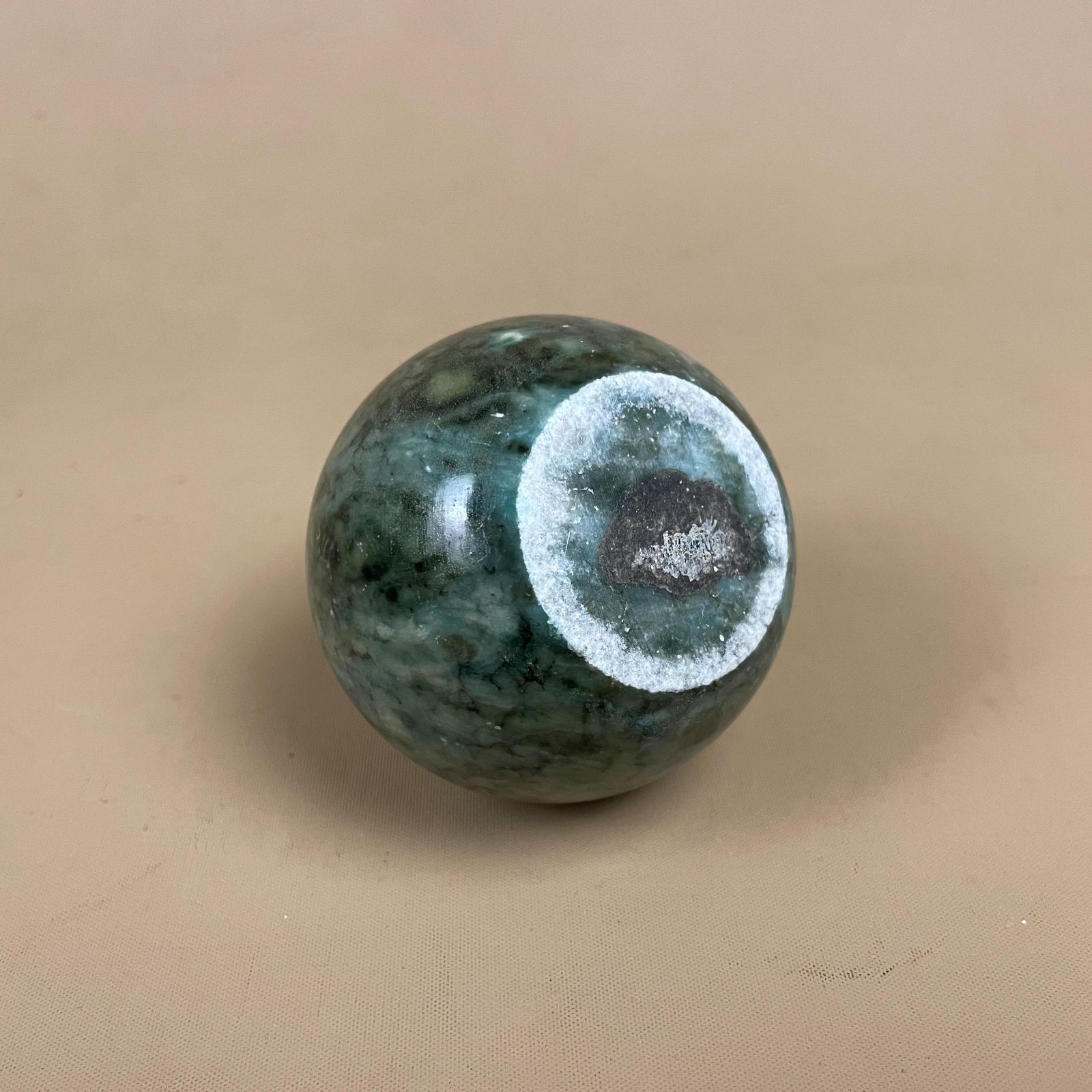 Green Marble Paperweight Natural Polished Decorative Orb Round Ball Ornament Onyx Table Display Decor Desk Stone Sphere Paper Weight photo buy