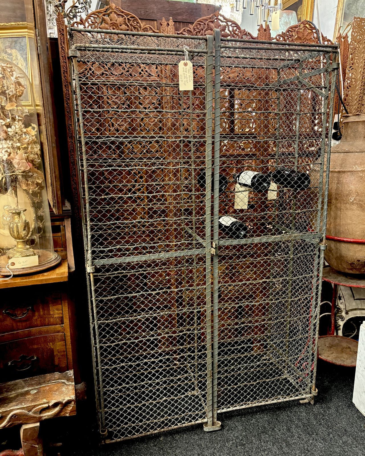 19th Century, Wire Wine Rack From The Dunford Manor Estate, Near Midhurst. (Brpp)