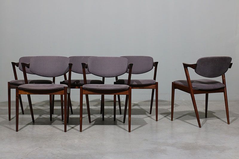 Set Of 6 Kai Kristiansen Model 42 Chairs photo furniture