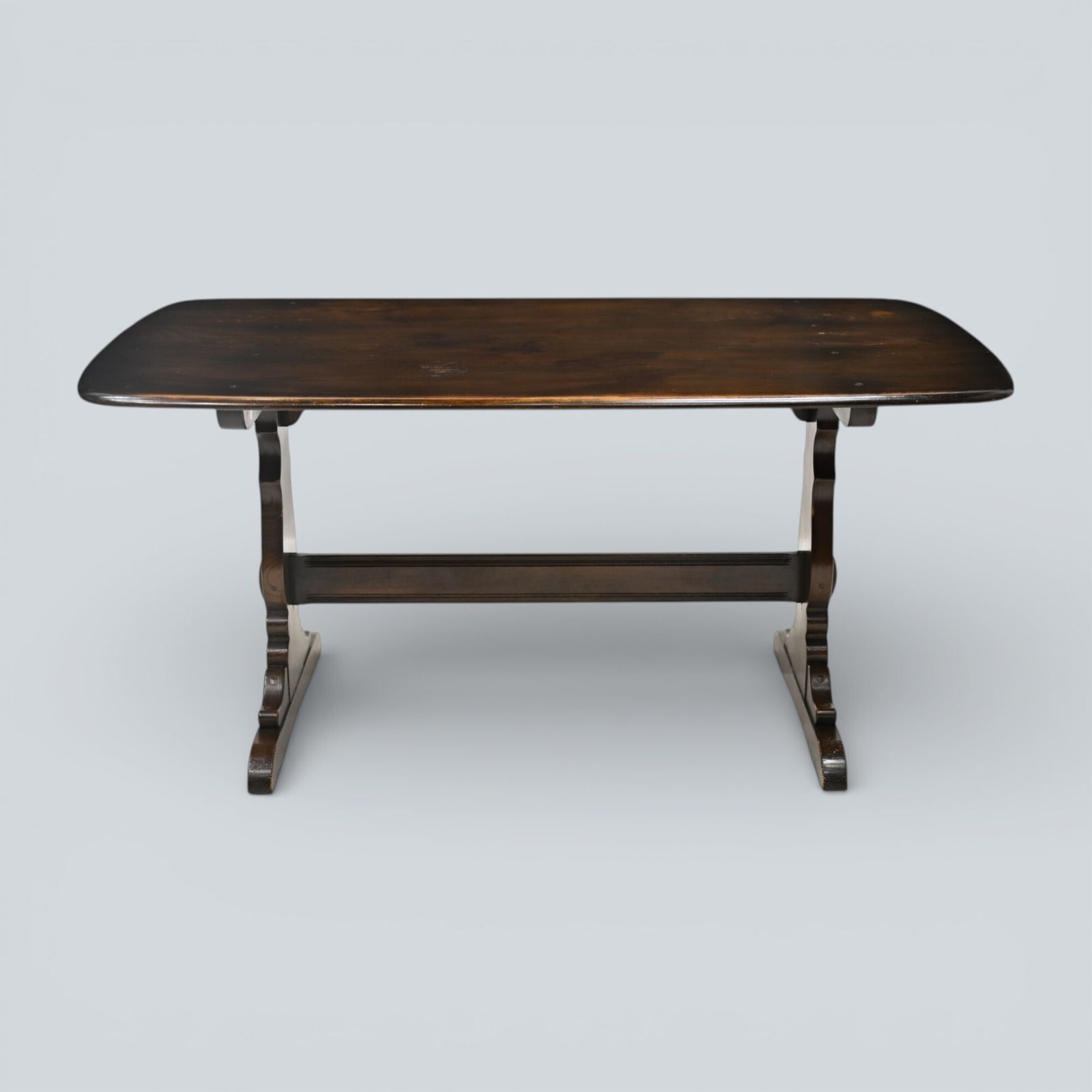 Ercol Refectory Plank Top Dining Table Traditional Finish #756 Free Uk Delivery photo vinterior