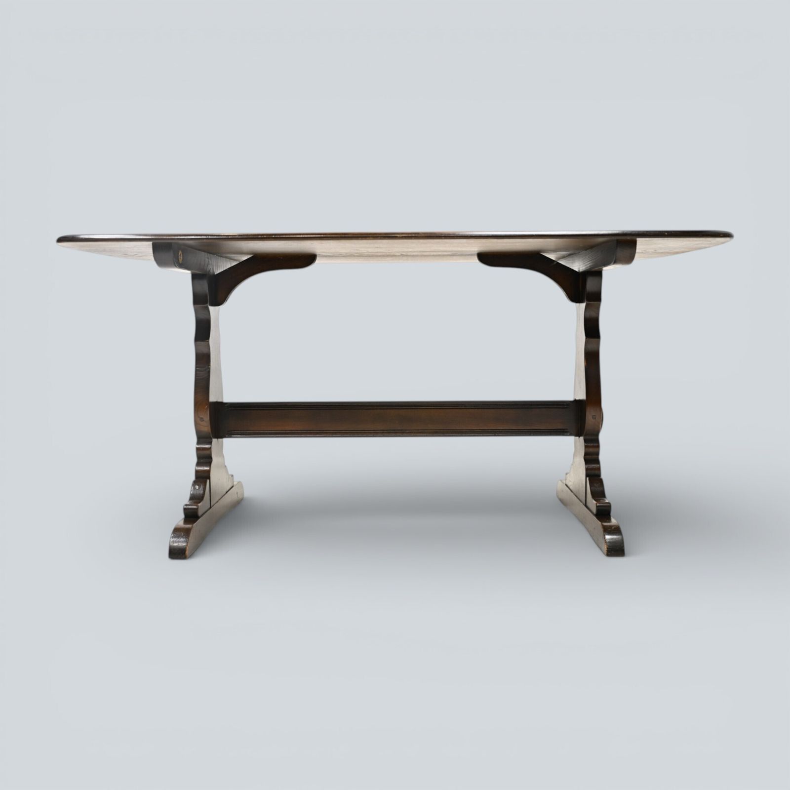 Furniture Ercol Refectory Plank Top Dining Table Traditional Finish #756 Free Uk Delivery photo