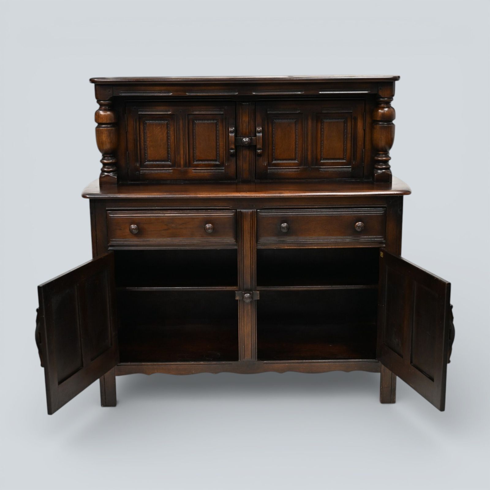 photo furniture Original Ercol Old Colonial Buffet Sideboard 1960s Blue Label Free Uk Delivery*