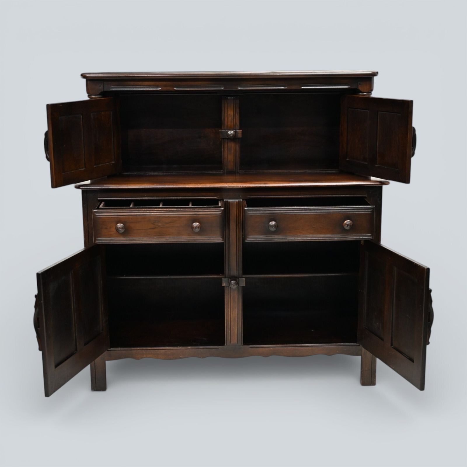 Furniture Original Ercol Old Colonial Buffet Sideboard 1960s Blue Label Free Uk Delivery* photo