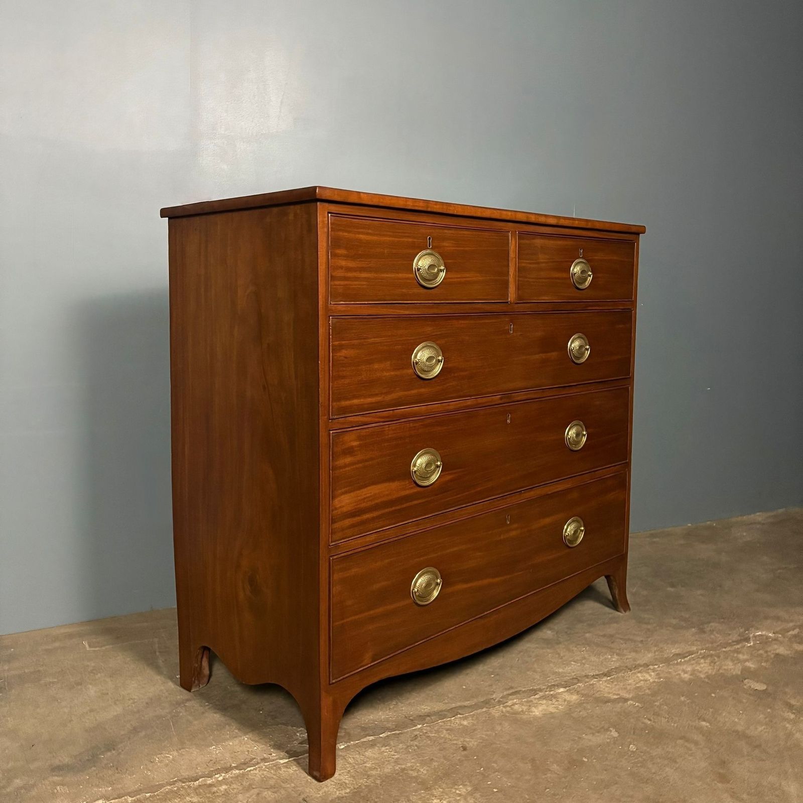 Antique Regency Mahogany Chest Of Drawers photo Furniture