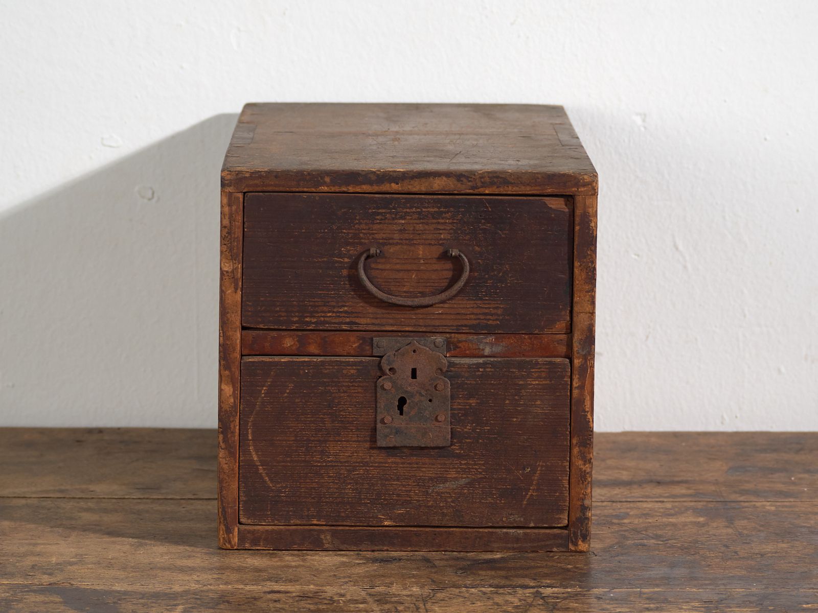 Small Antique Japanese Tansu Document Box – Late Meiji Early Taisho Period (C.1880 1920) photo 413.0