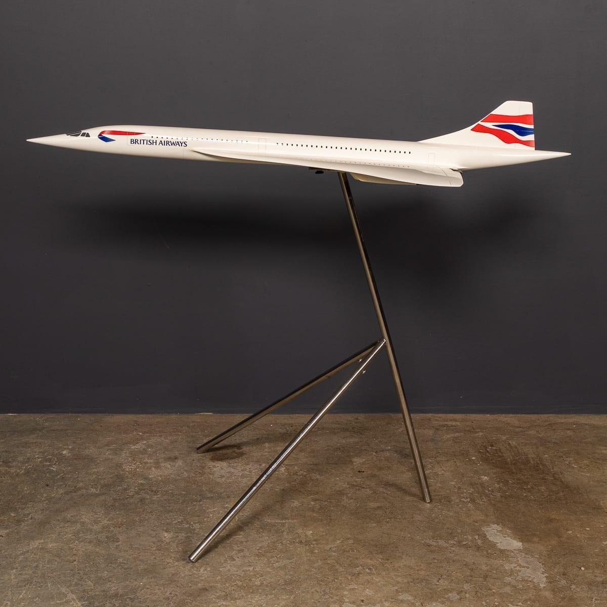 20thc Large British Airways Concorde Model By Space Models, England C.1999 photo Home Decor
