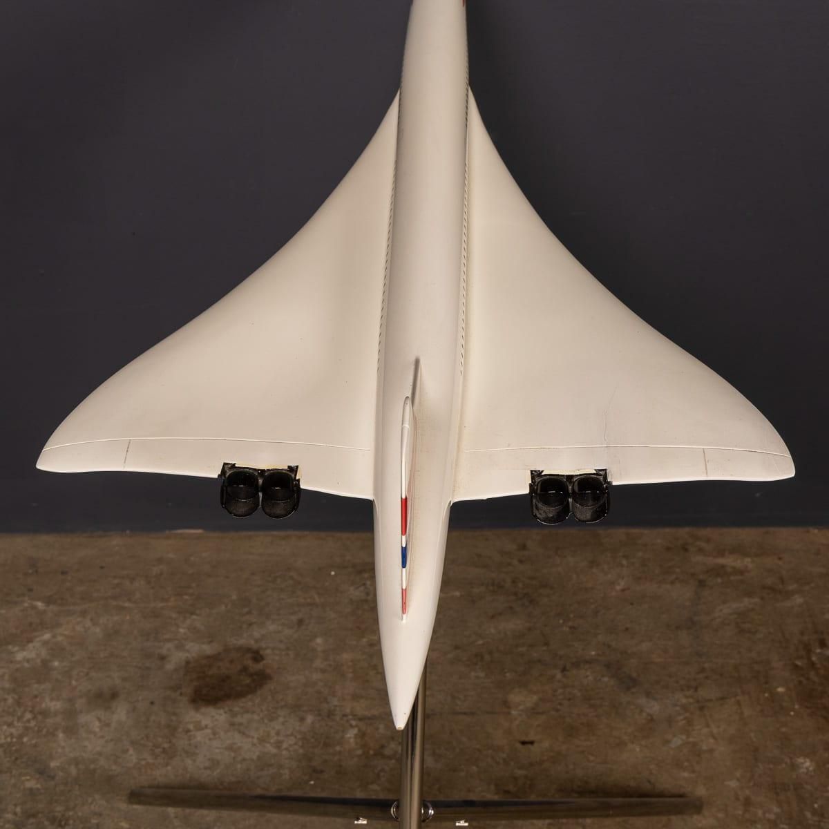 photo vinterior 20thc Large British Airways Concorde Model By Space Models, England C.1999