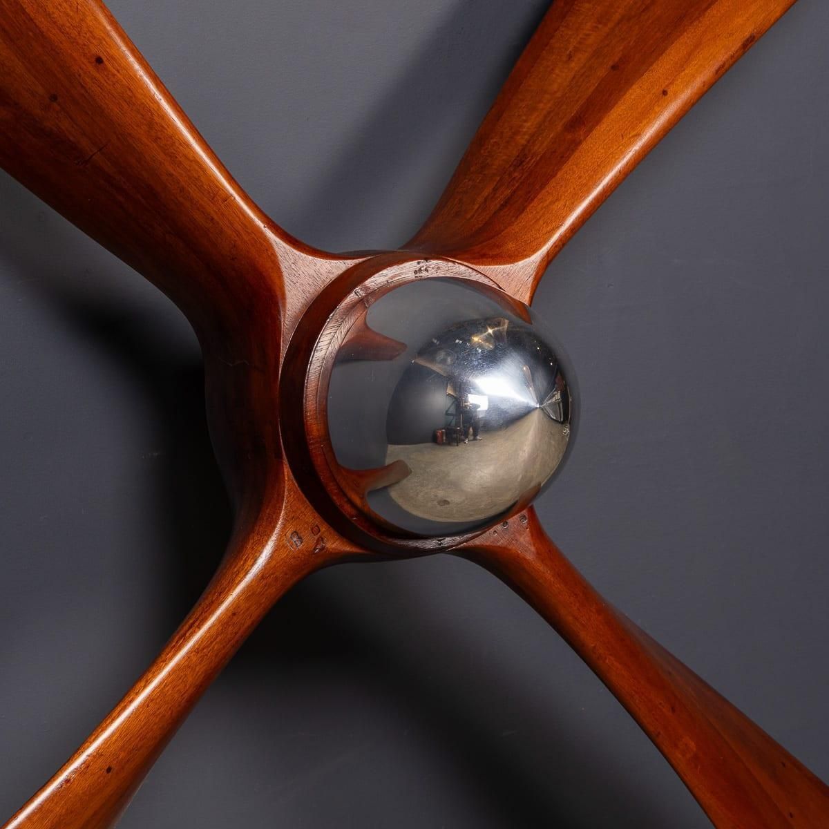 Antique 20thc Wwi British R.A.F. Fe8 Fighter Plane Four Blade Propeller C.1916 photo vintage