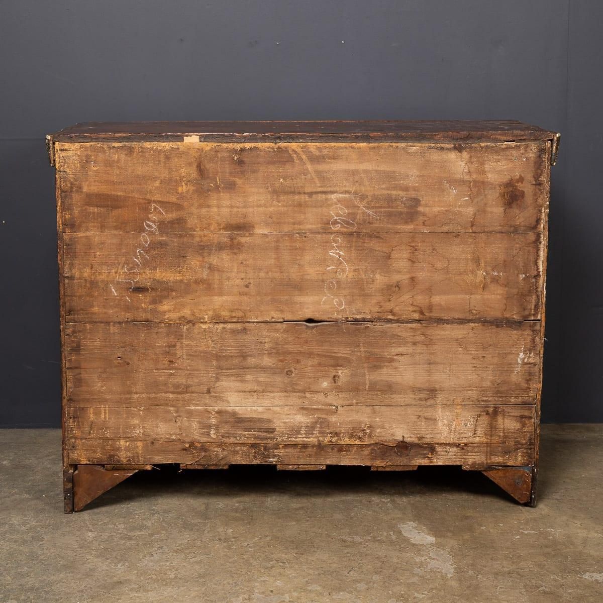 20thc Levantine Mother Of Pearl & Camel Bone Inlaid Chest Of Drawers C.1900 photo vinterior