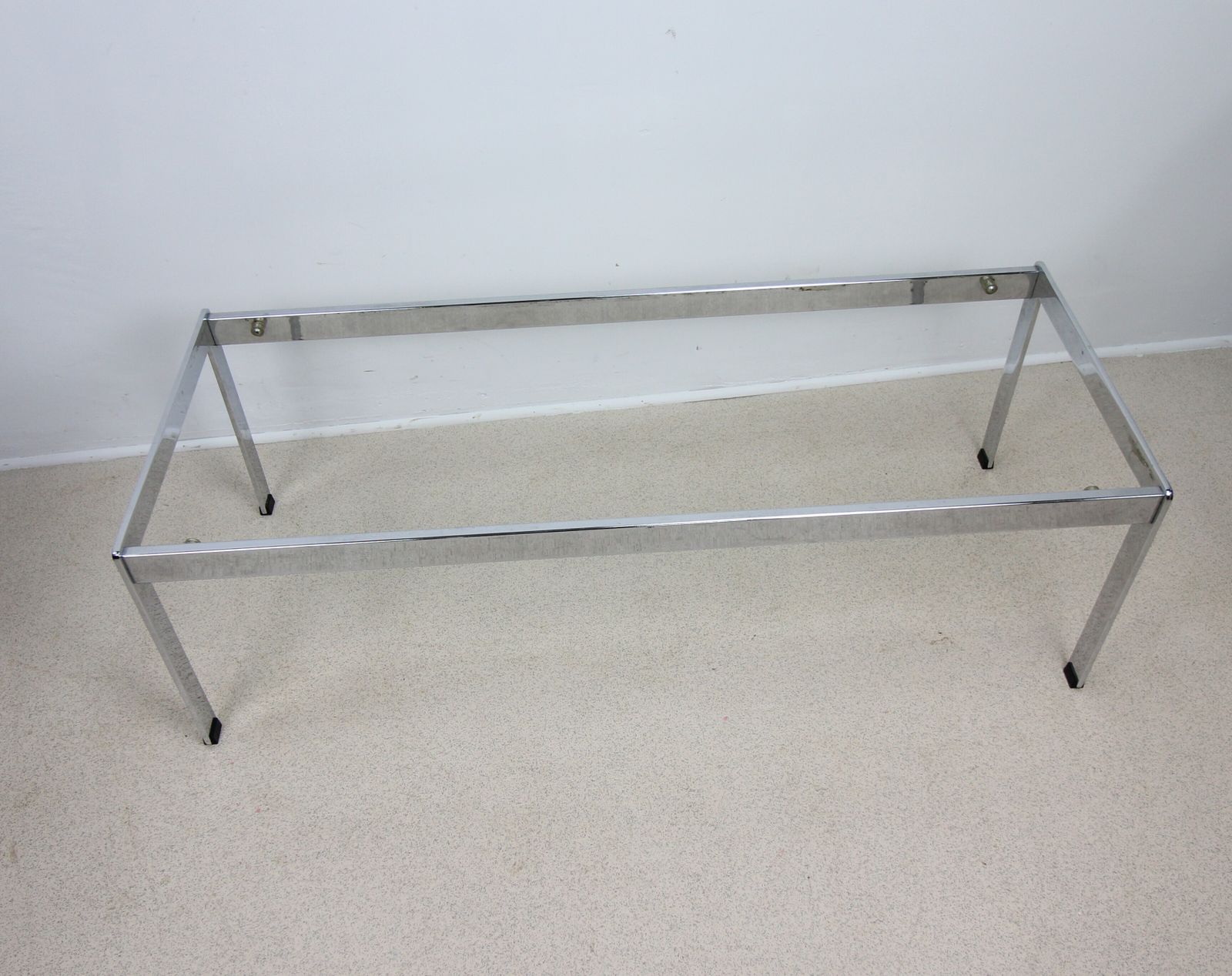 Merrow Associates Chrome & Glass Coffee Table photo furniture