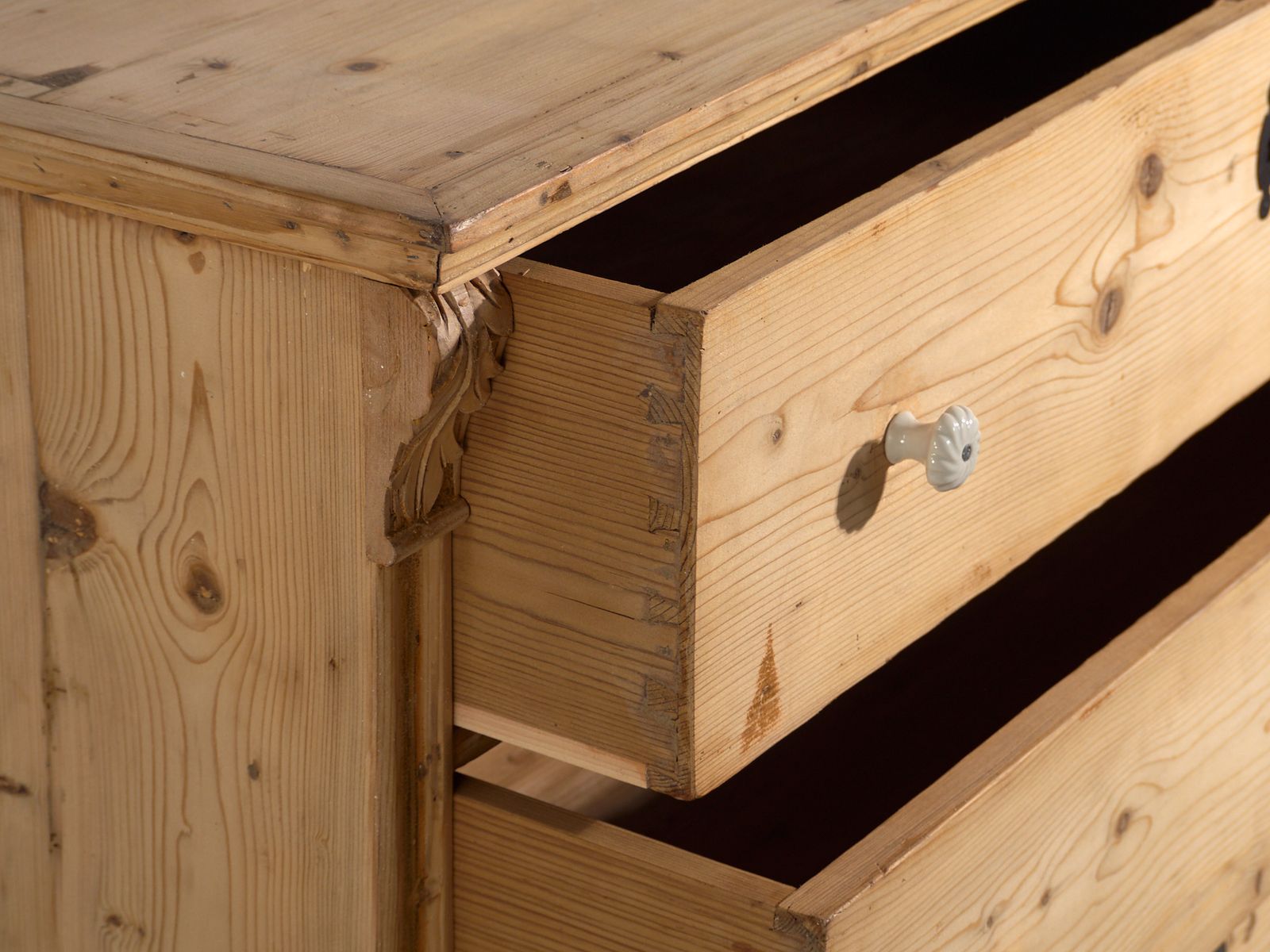 Antique Rustic Pine Chest Of Drawers, Central Europe, Circa 1900 #96 photo 1572.0