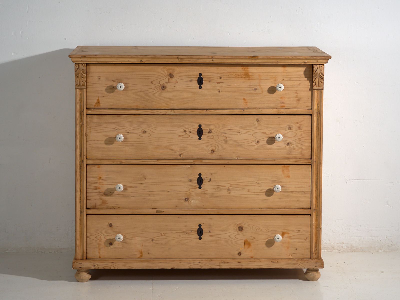 Antique Rustic Pine Chest Of Drawers, Central Europe, Circa 1900 #96 photo vinterior