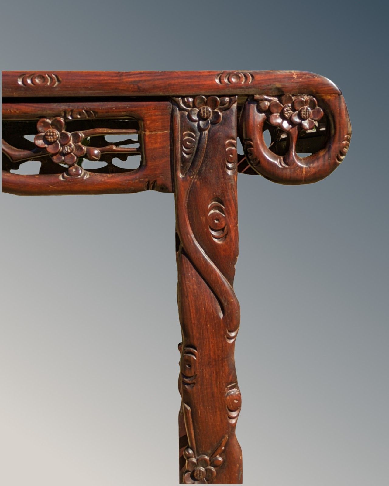 Fine Antique Carved Chinese Altar Table Rosewood photo Furniture