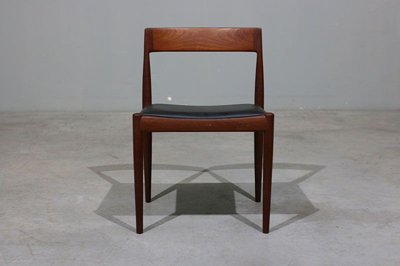 Set Of 6 Kai Kristiansen Model 4110 Chairs In Teak And Leather. photo Furniture