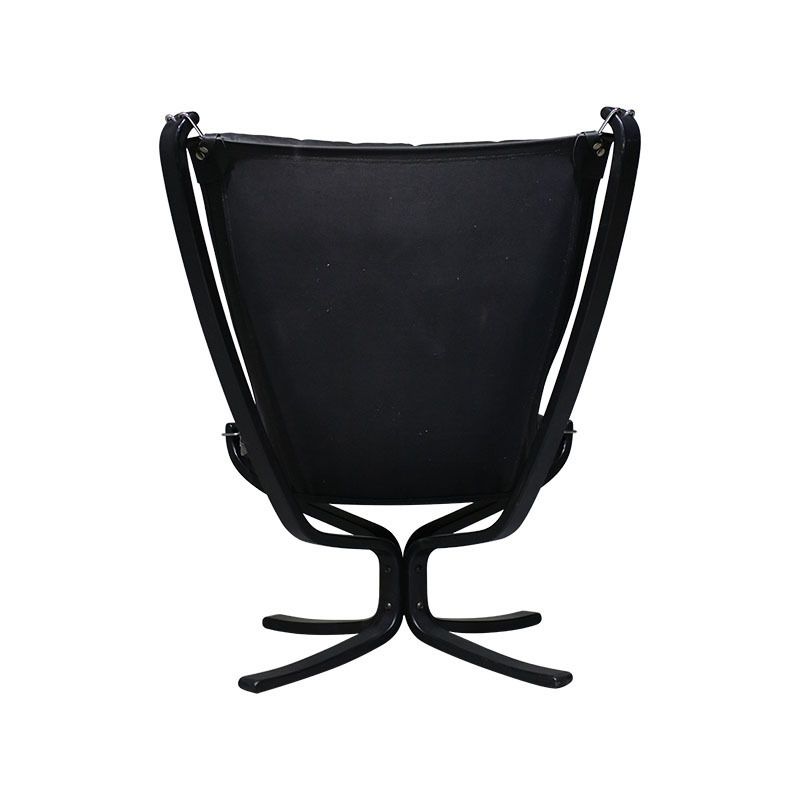 Sigurd Ressell Armchair In Beech And Leather, Falcon Model. photo Furniture