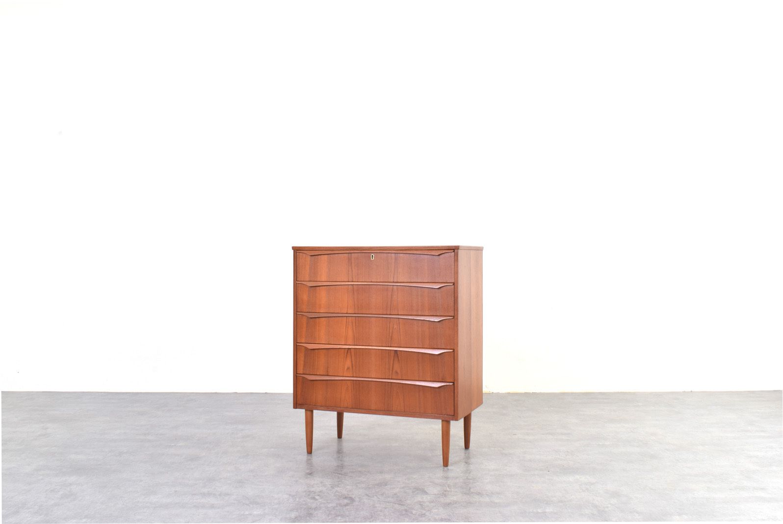 Mid Century Danish Teak Chest Of Drawers, 1960s. photo for sale