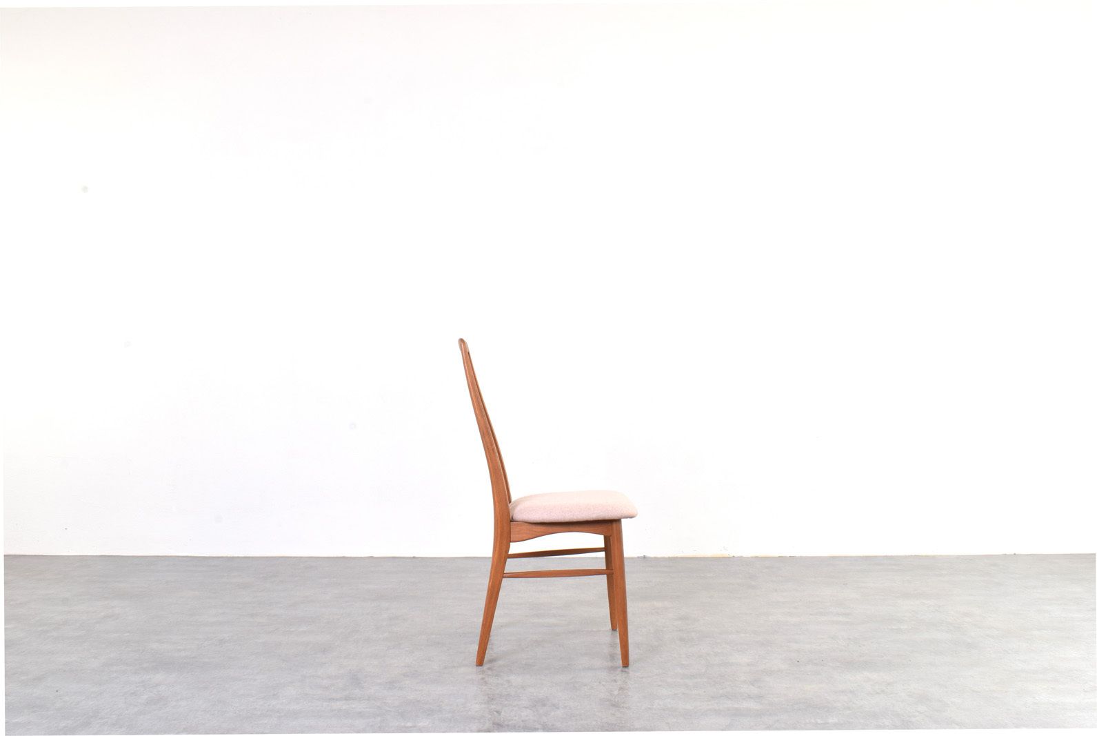 Mid Century Teak & Wool Eva Dining Chairs By Niels Koefoed For Koefoed Hornslet, 1960s, Set Of 4 photo 1799.0