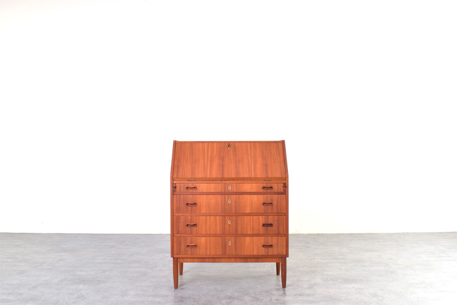 Mid Century Danish Teak Secretary, 1960s.
