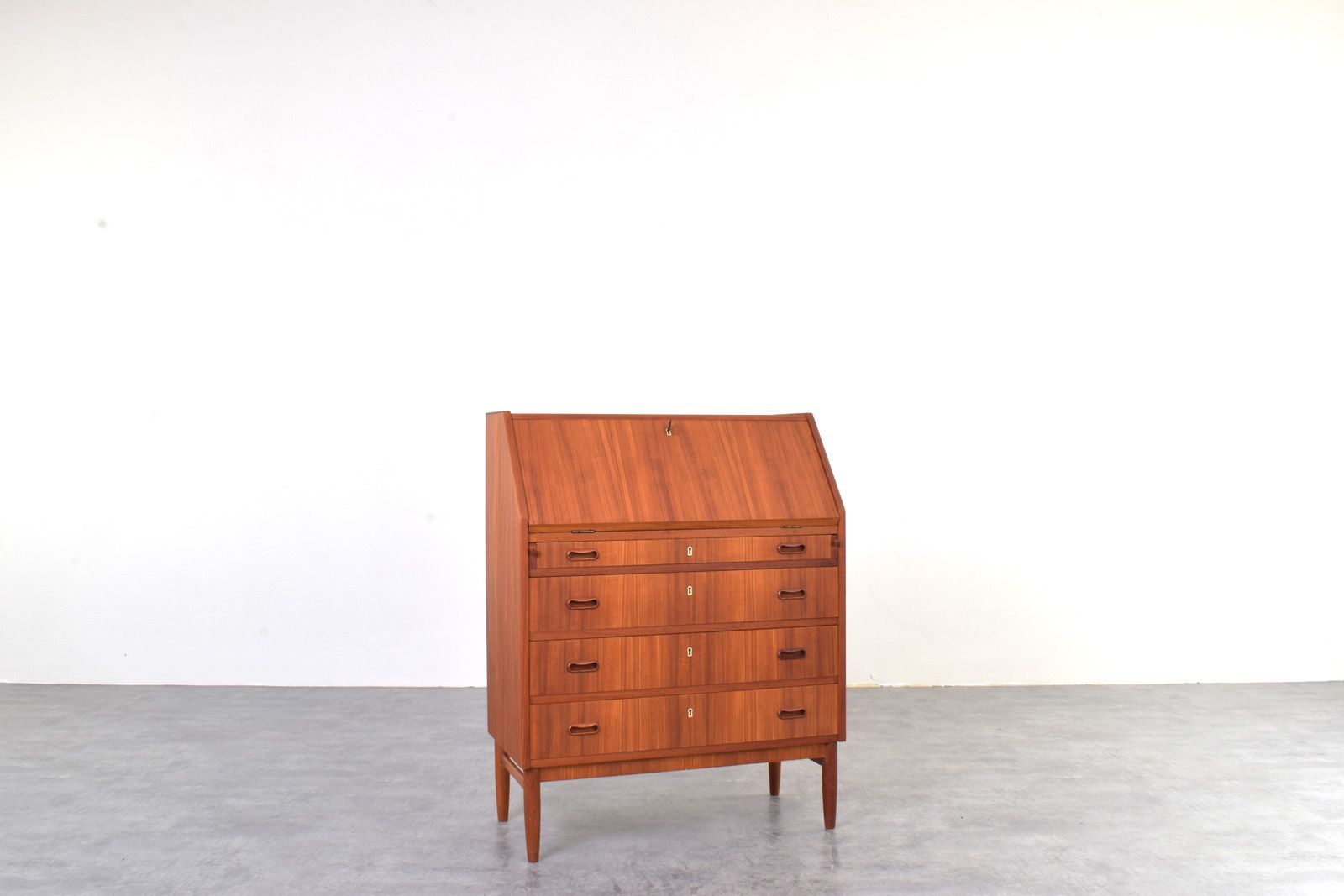 Mid Century Danish Teak Secretary, 1960s. photo for sale