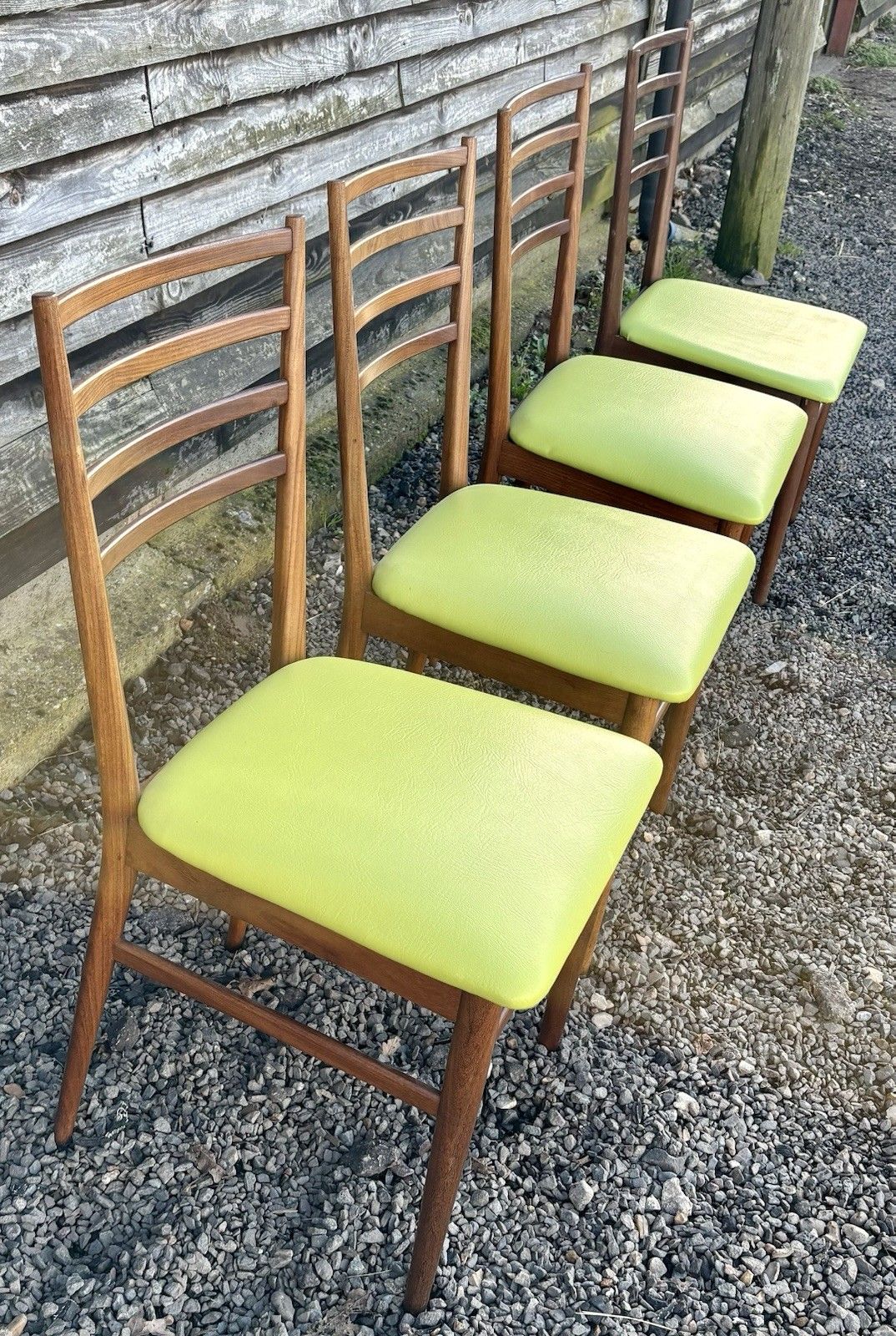 Retro Midcentury Meredew Dining Chairs Set Of 4 photo for sale