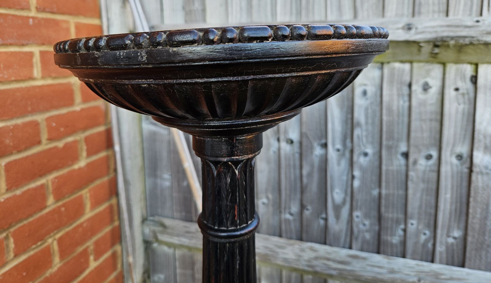 Antique Large/Tall Wood Carved  Plant Stand Table Display H 156cm photo furniture