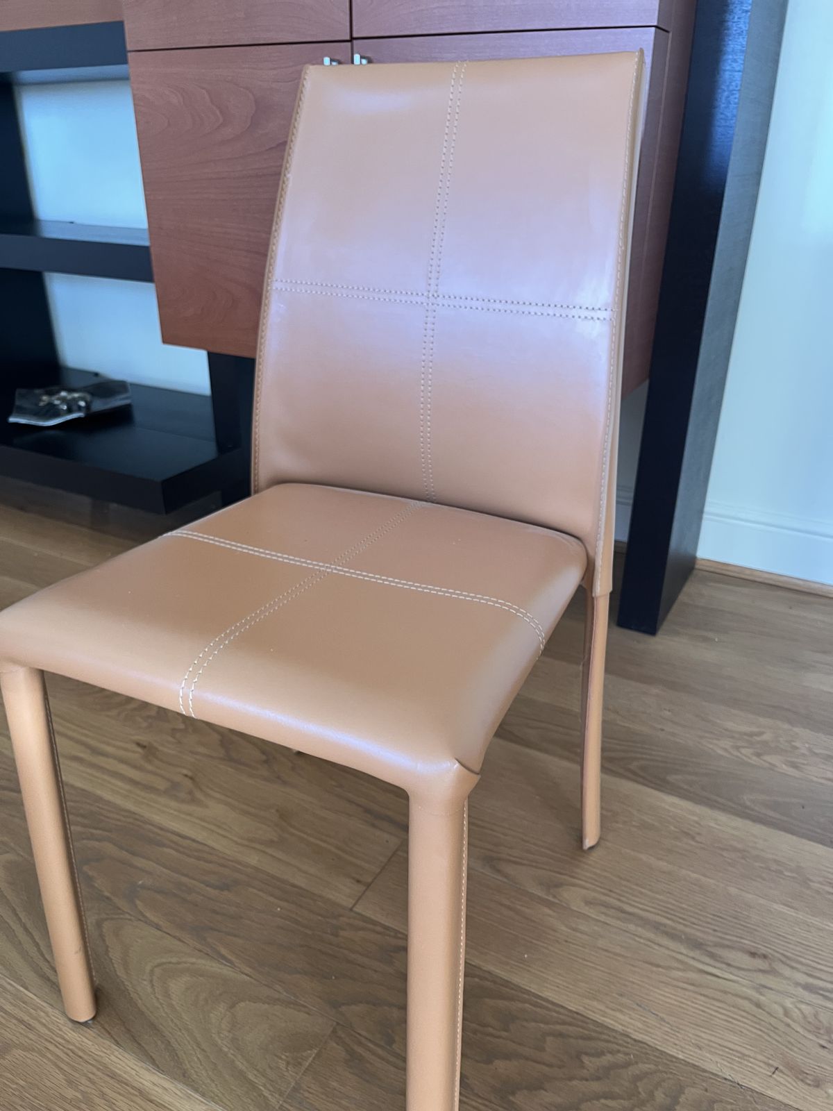 Roche Bobois Leather 'Kios' Dining Chairs   Set Of 6