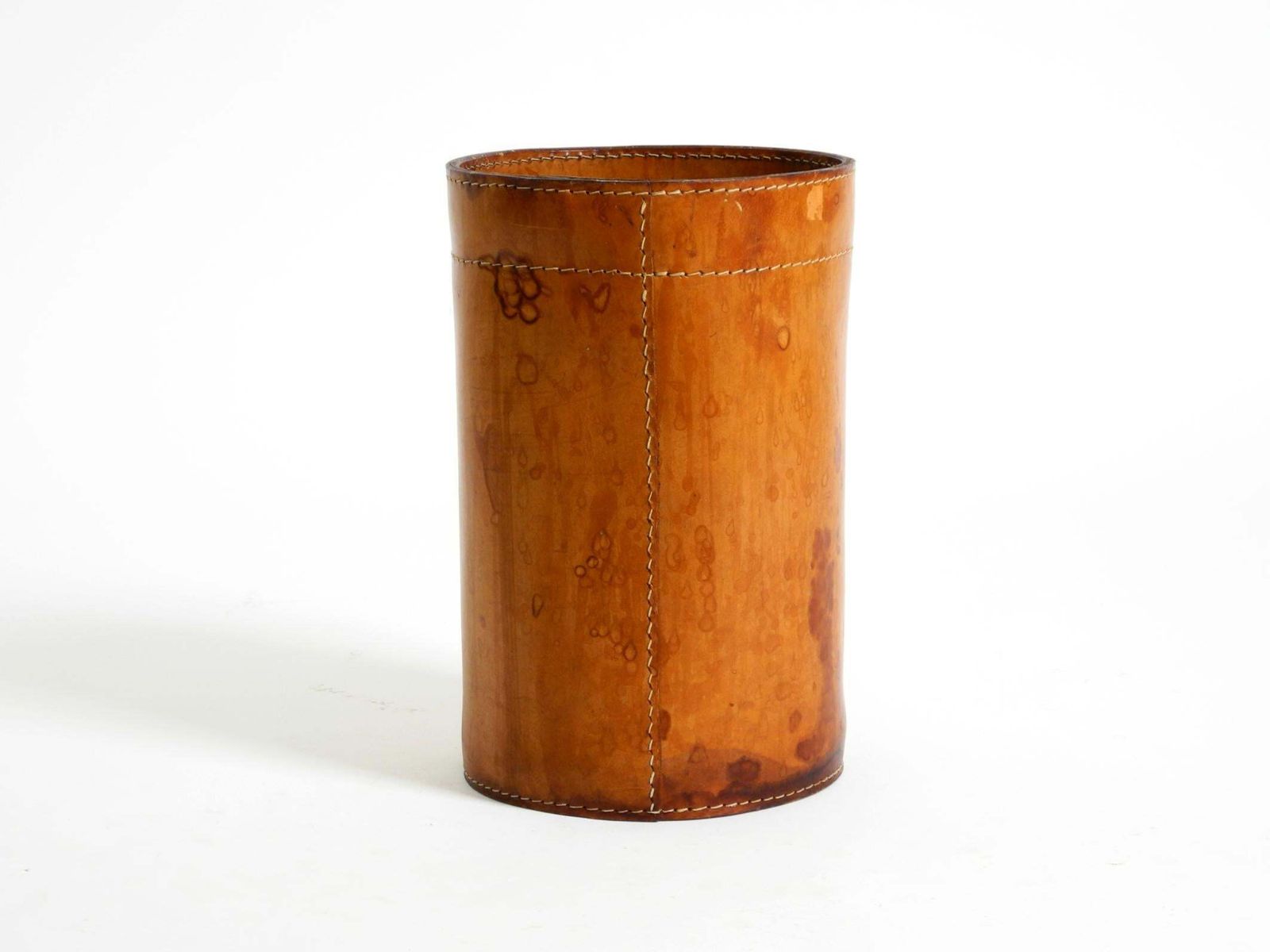 Beautiful 1960s Leather Paper Bin By Torben ørskov & Co Denmark photo vinterior