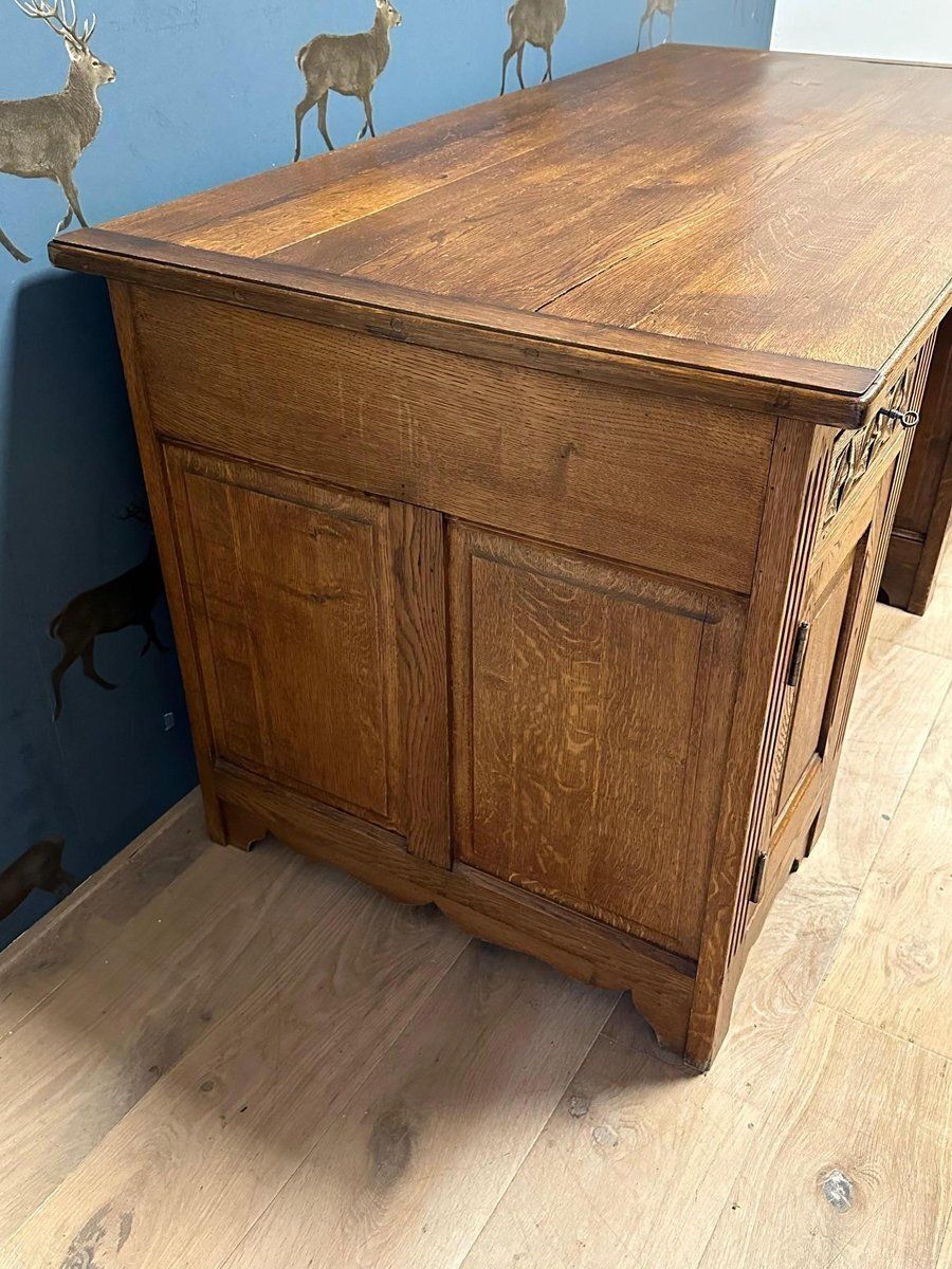 Antique Desk In Oak, 1890s photo Furniture