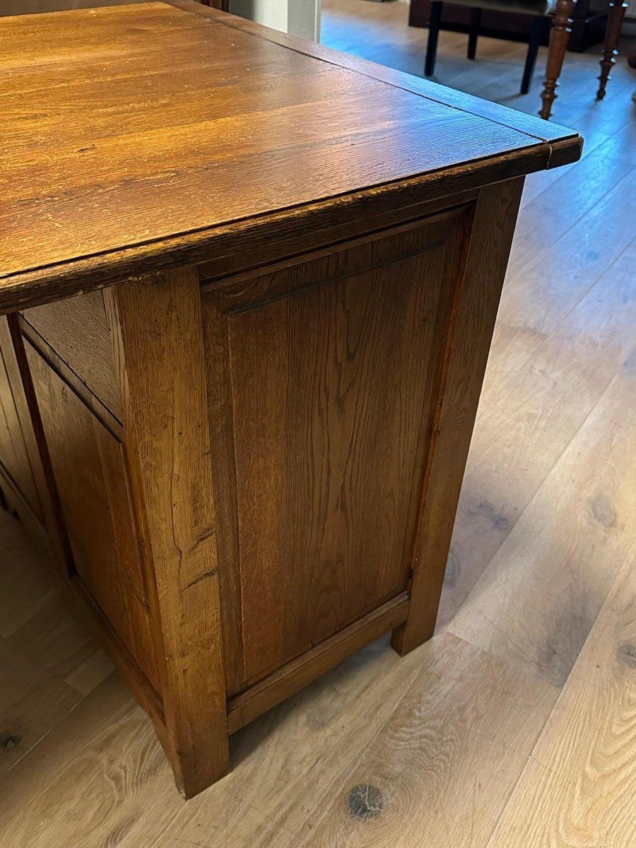 Antique Desk In Oak, 1890s photo vintage