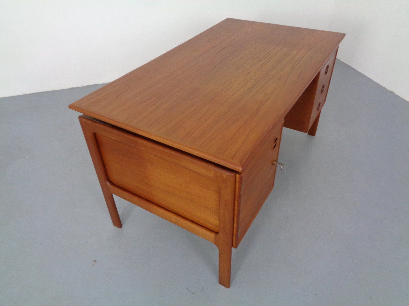 Teak Desk From Gasvig Gv Møbler, Denmark, 1960s photo vintage