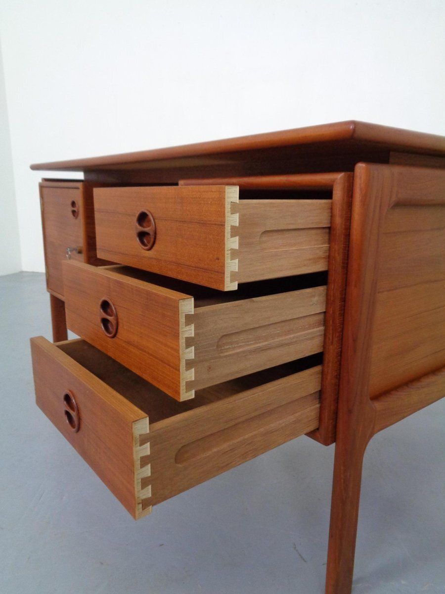 1279.0 Teak Desk From Gasvig Gv Møbler, Denmark, 1960s photo