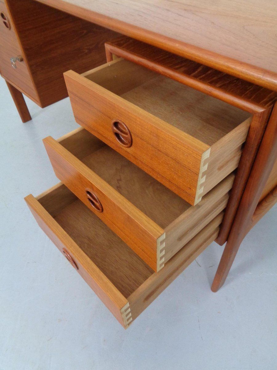 photo vinterior Teak Desk From Gasvig Gv Møbler, Denmark, 1960s