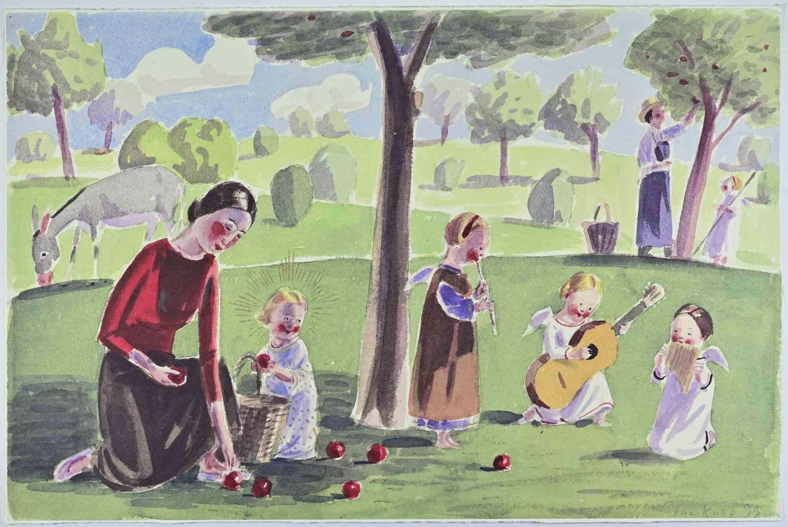 Jan Knapin The Countryside   Lithograph By Jan Knap   19991999