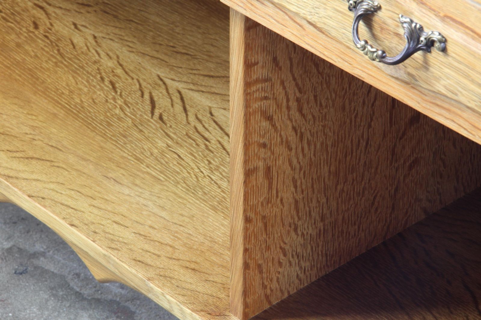 1417.0 Vintage 1960s Danish Brutalist Oak Sideboard, In The Style Of Henning Kjærnulf photo