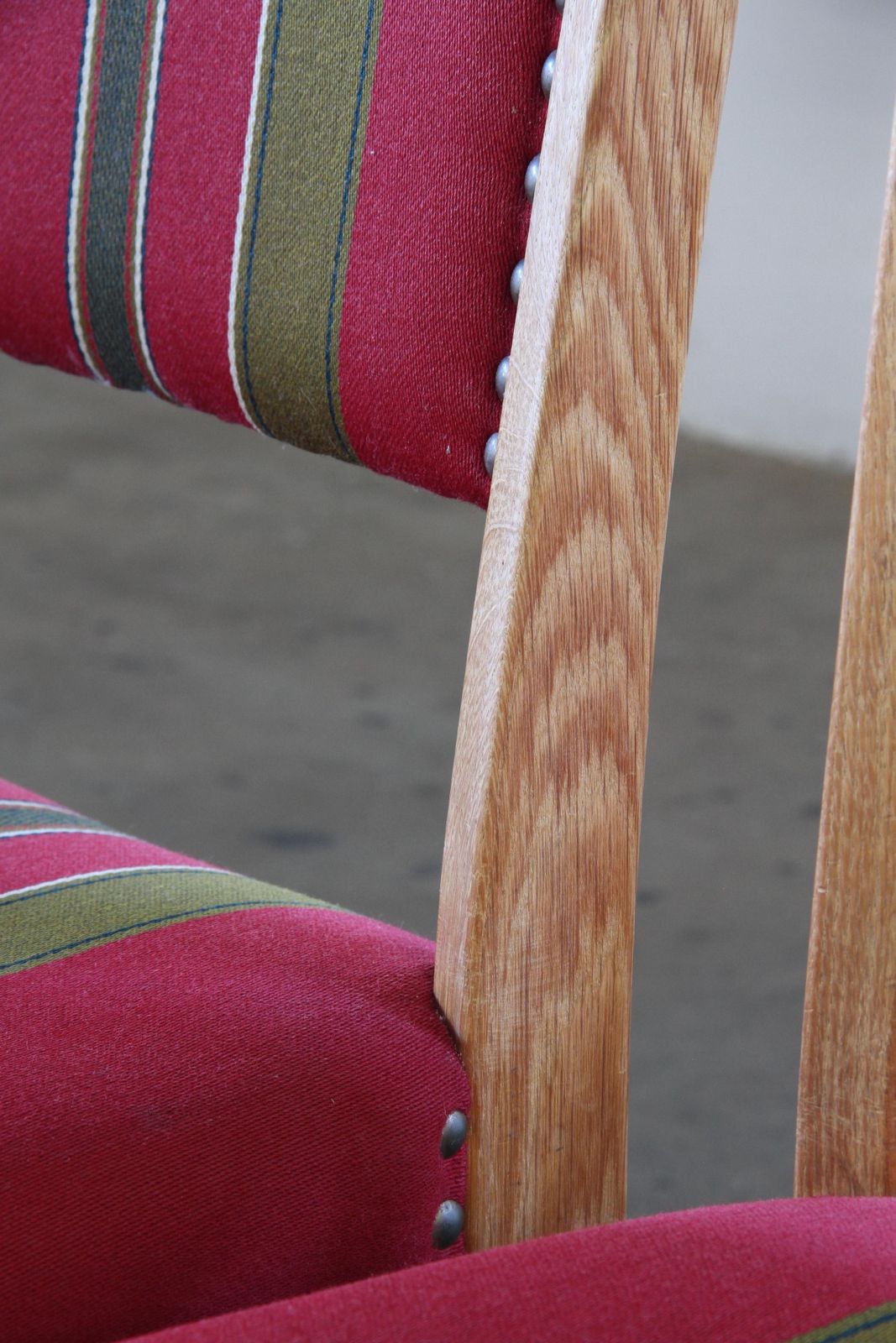 photo vinterior Set Of 6 Vintage Brutalist Danish Oak Dining Chairs, Henning Kjærnulf Style '60s