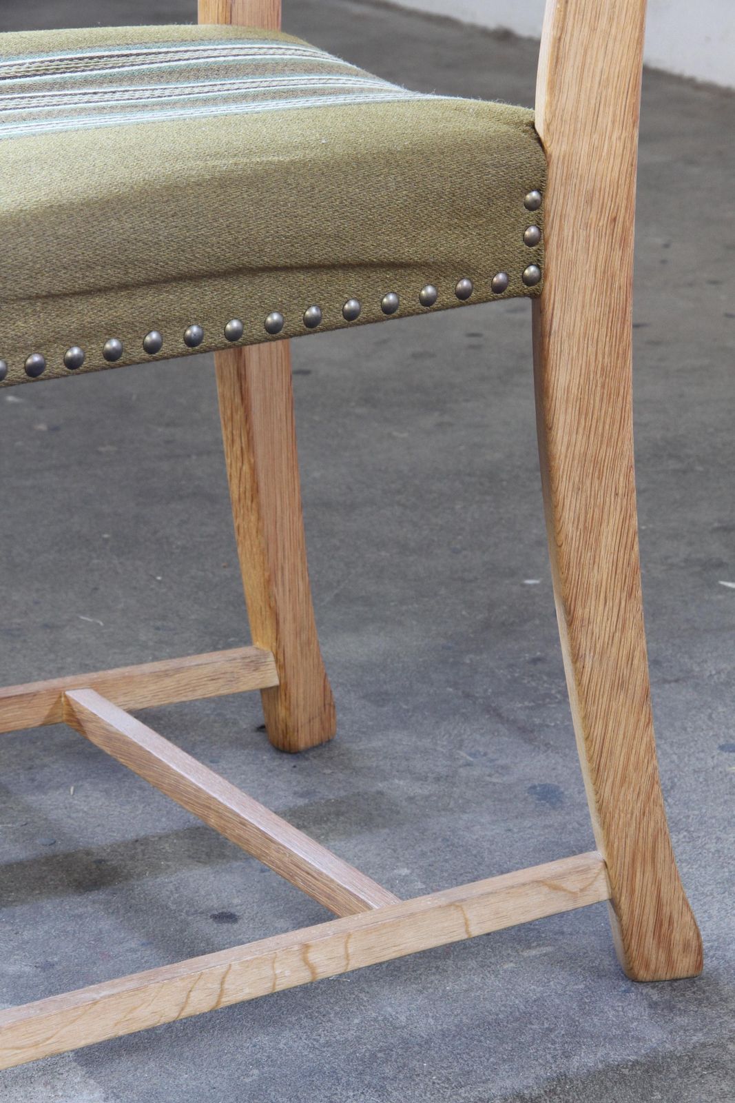 Vintage Danish 1960s, Brutalist Modern Oak Dining Chairs By Henning Kjærnulf photo vinterior