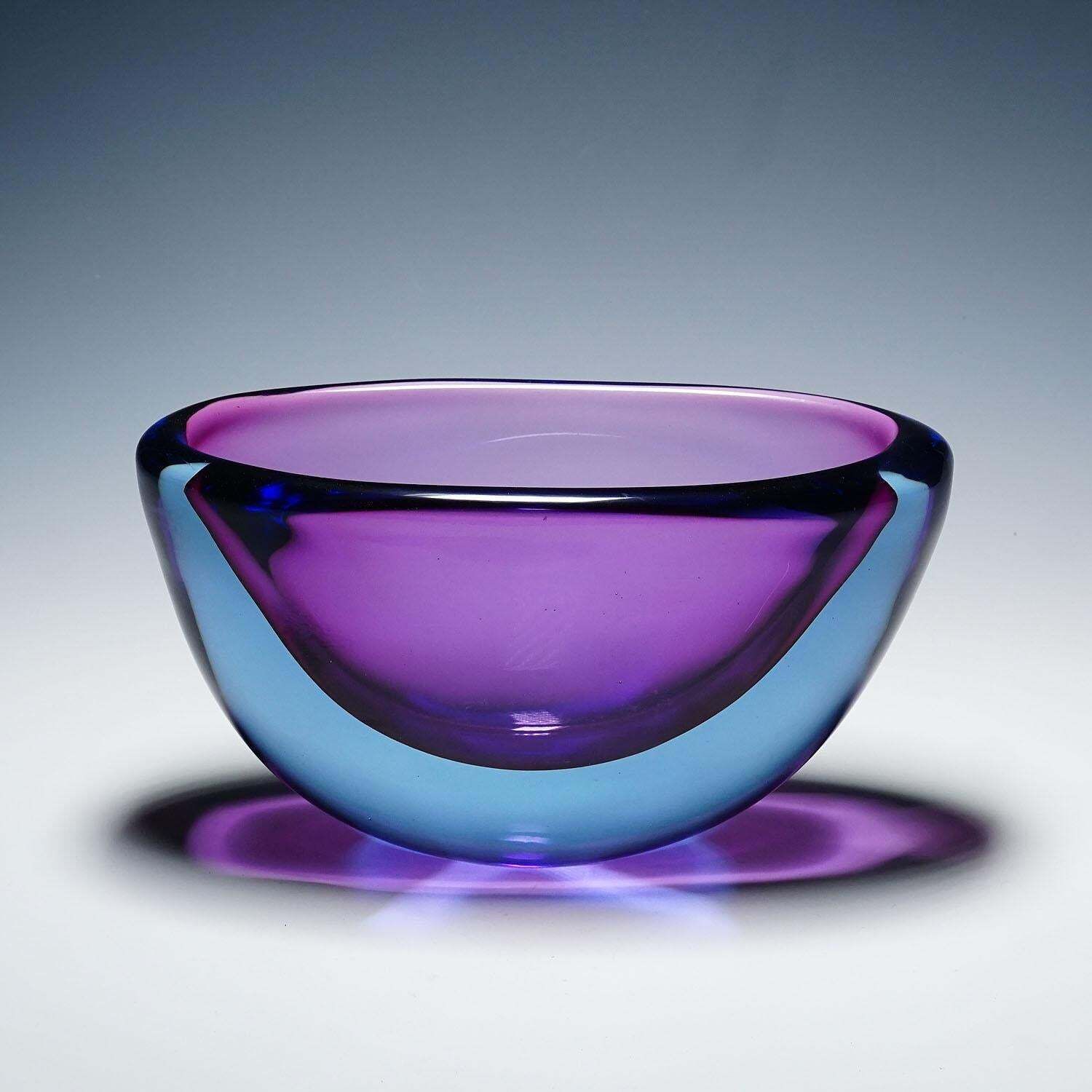 Large Art Glass Bowl By Flavio Poli For Seguso Vetri D'arte 1950s photo Home Decor